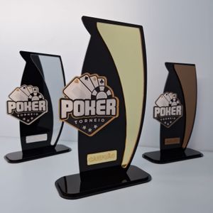 Conjunto Troféu Para Poker Modelo 2